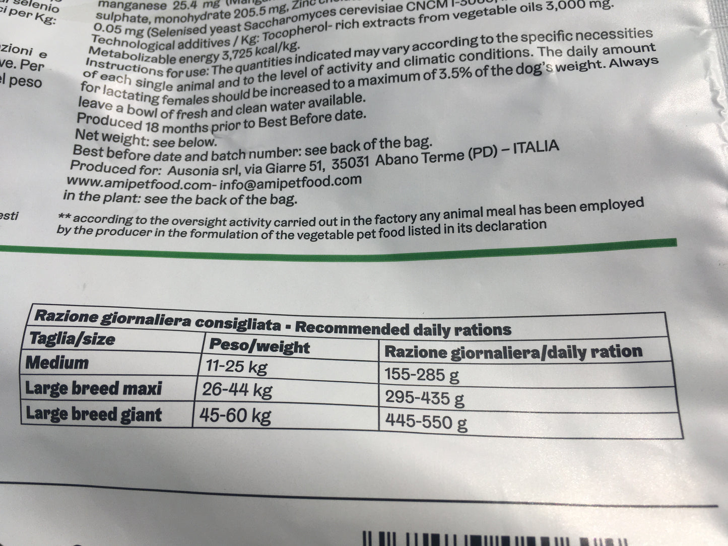 Ami Dog (3kg of 12kg)
