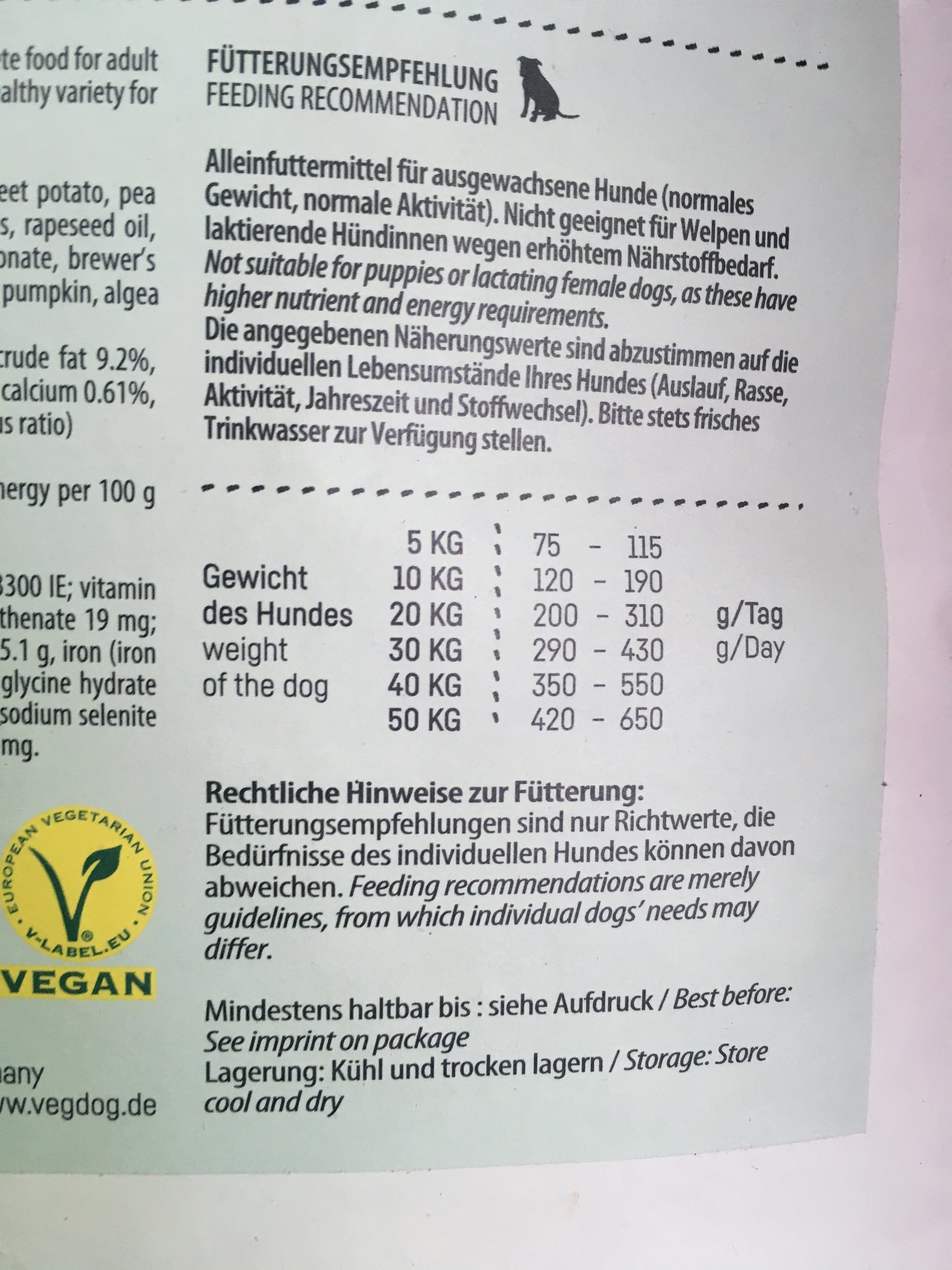 Vegdog Green Crunch (2kg, 5kg of 10kg)