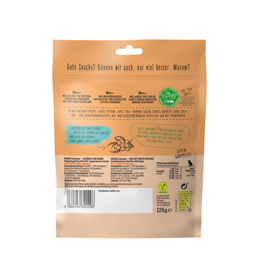 VegDog Veggies Immune (125g)